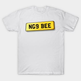 NG9 BEE Beeston Number Plate T-Shirt